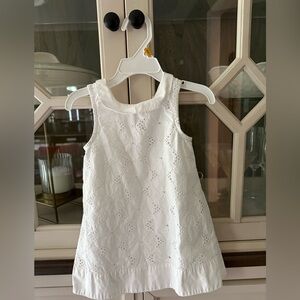 Janie and Jack Cream Halter Sundress for Wedding Guest